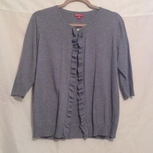 Merona 💜 cardigan w/ “diamond” buttons Sz XL 💜